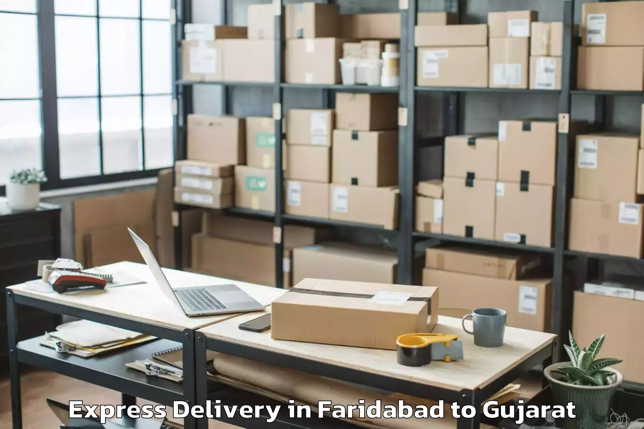 Professional Faridabad to Gujarat University Ahmedabad Express Delivery